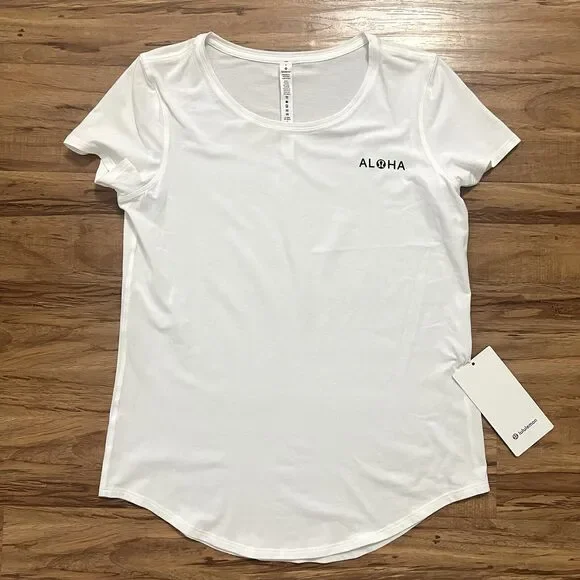 lululemon athletica | Tops | Nwt Lululemon Aloha Women White Love 